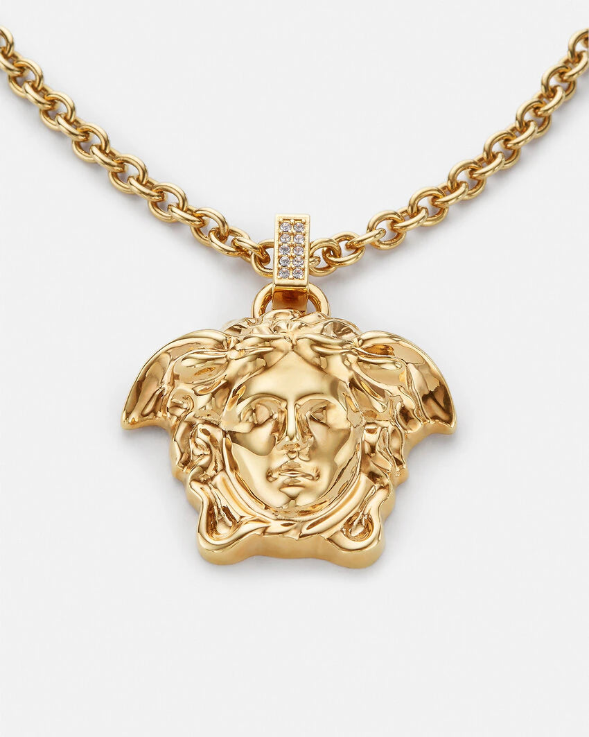 VERSACE CRYSTAL LA MEDUSA NECKLACE