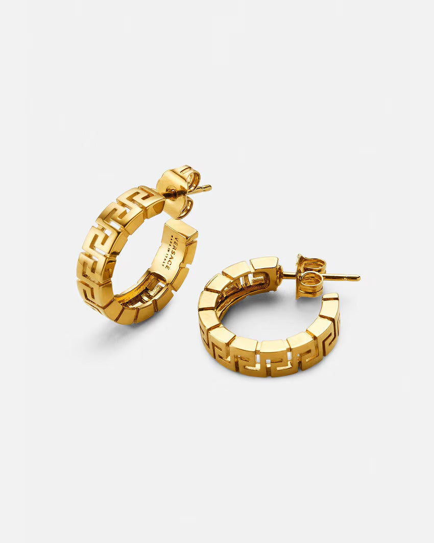 VERSACE Greca Hoop Earrings