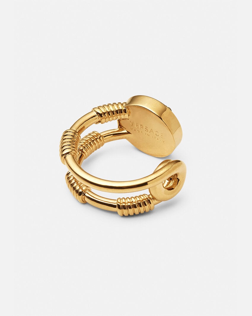 VERSACE SAFETY PIN RING