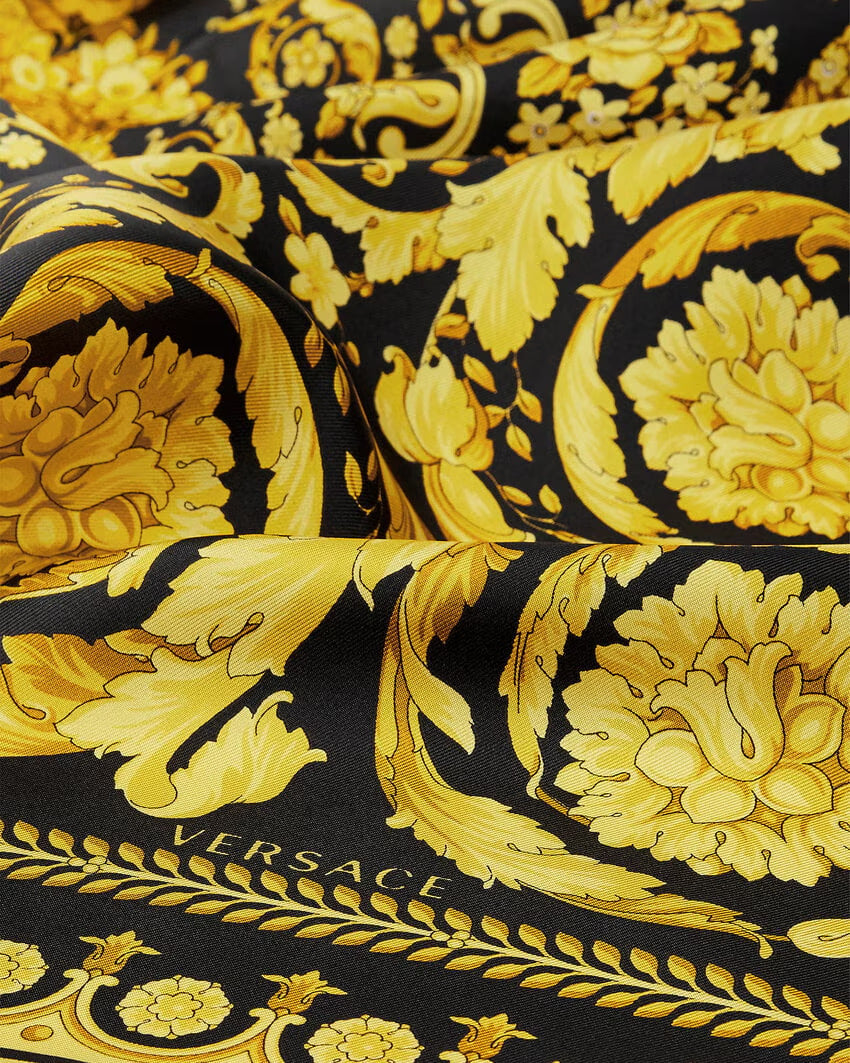 VERSACE Barocco Large Silk Foulard 35"