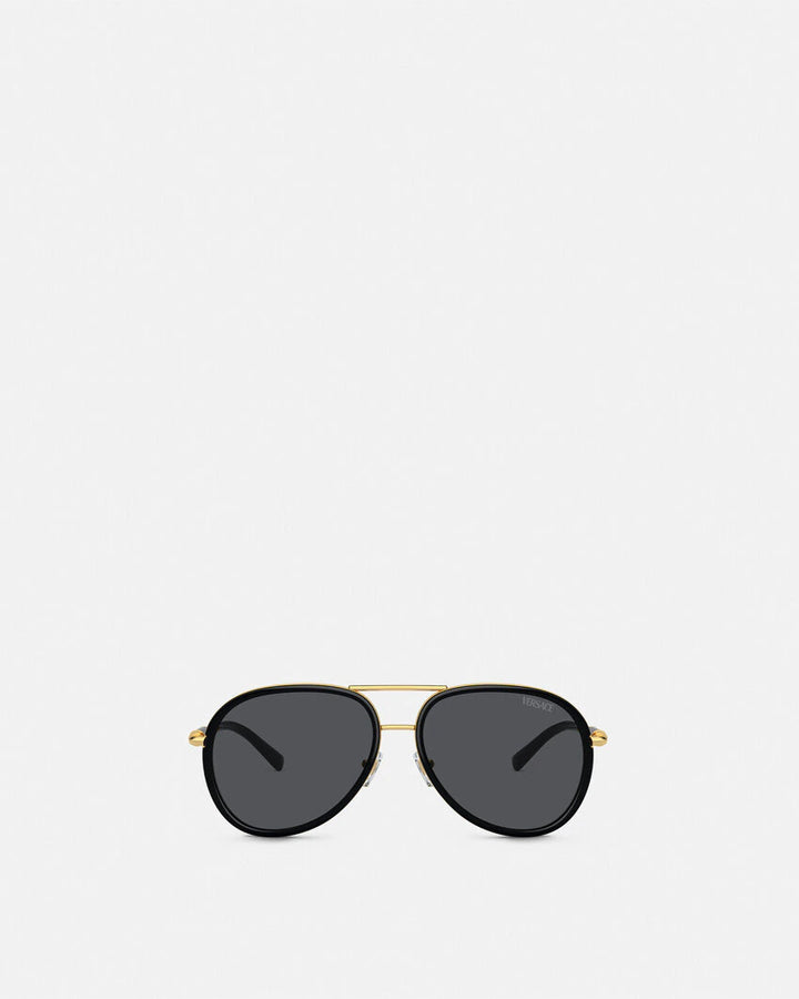 VERSACE MEDUSA ROLLER PILOT SUNGLASSES