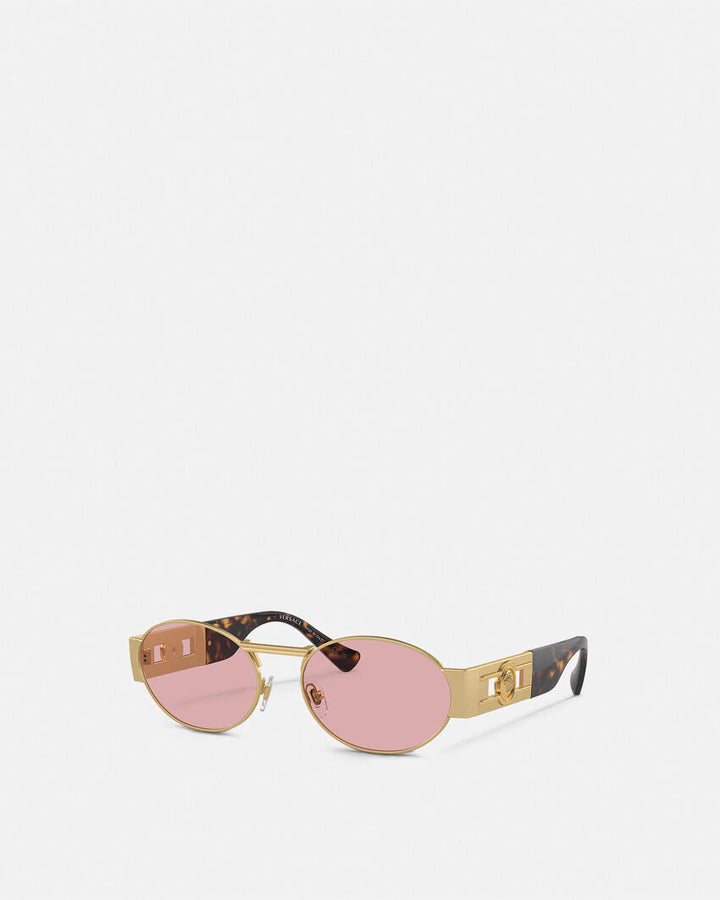 VERSACE MEDUSA DECO OVAL SUNGLASSES