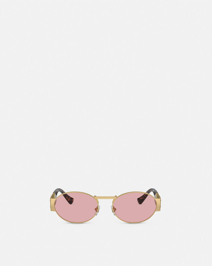 VERSACE MEDUSA DECO OVAL SUNGLASSES