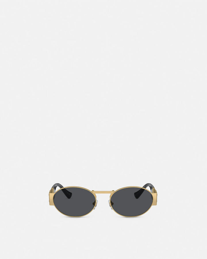 VERSACE MEDUSA DECO OVAL SUNGLASSES