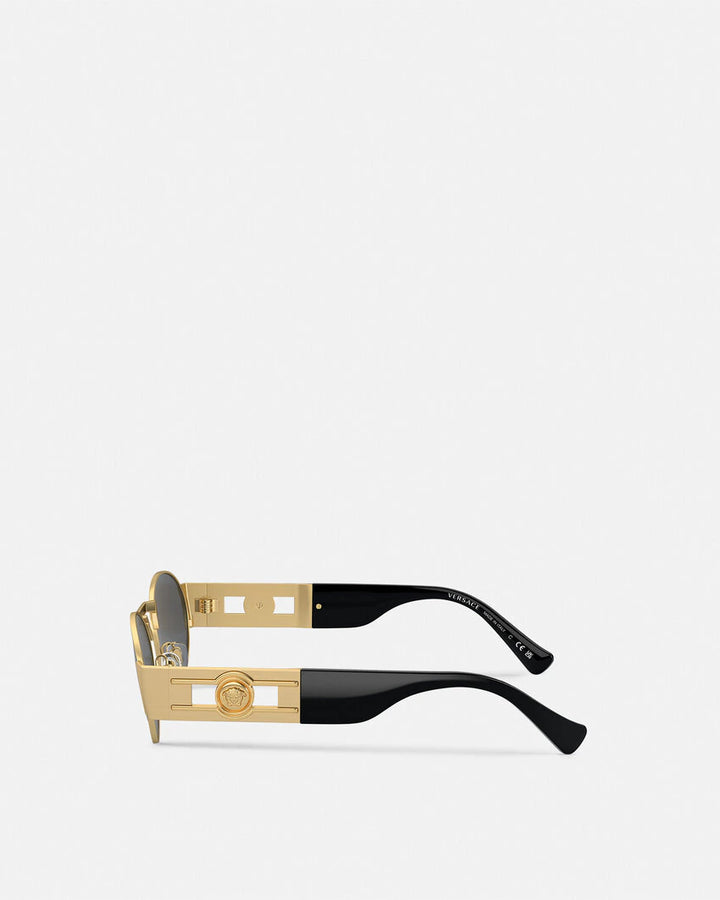 VERSACE MEDUSA DECO OVAL SUNGLASSES