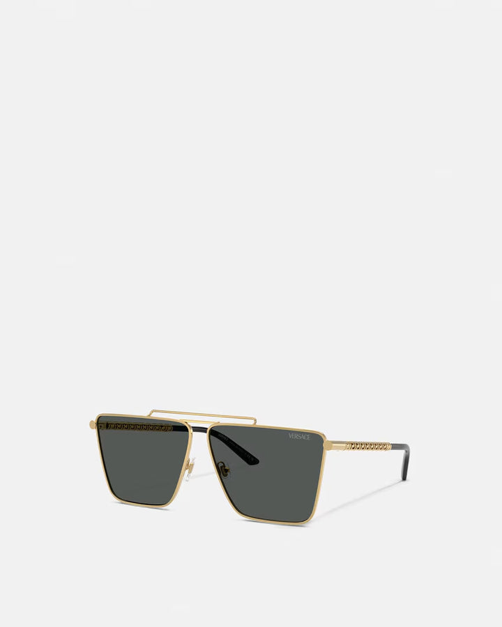 VERSACE Tubular Greca Sunglasses