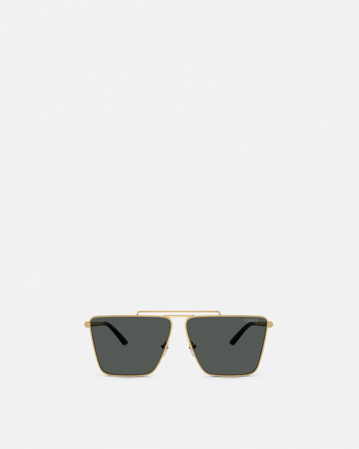 VERSACE TUBULAR GRECA SUNGLASSES