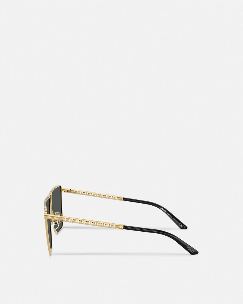 VERSACE TUBULAR GRECA SUNGLASSES