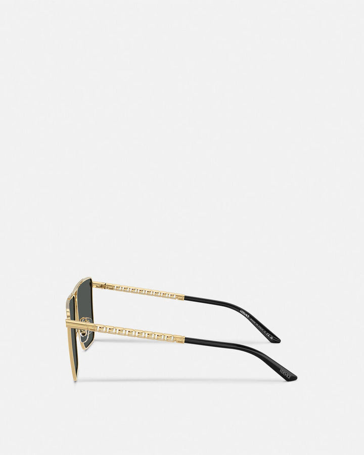 VERSACE TUBULAR GRECA SUNGLASSES