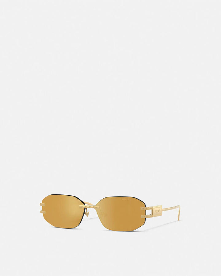 VERSACE DAMIER PLAQUE SUNGLASSES