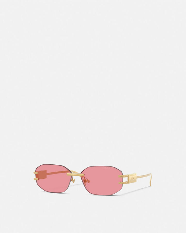 VERSACE DAMIER PLAQUE SUNGLASSES