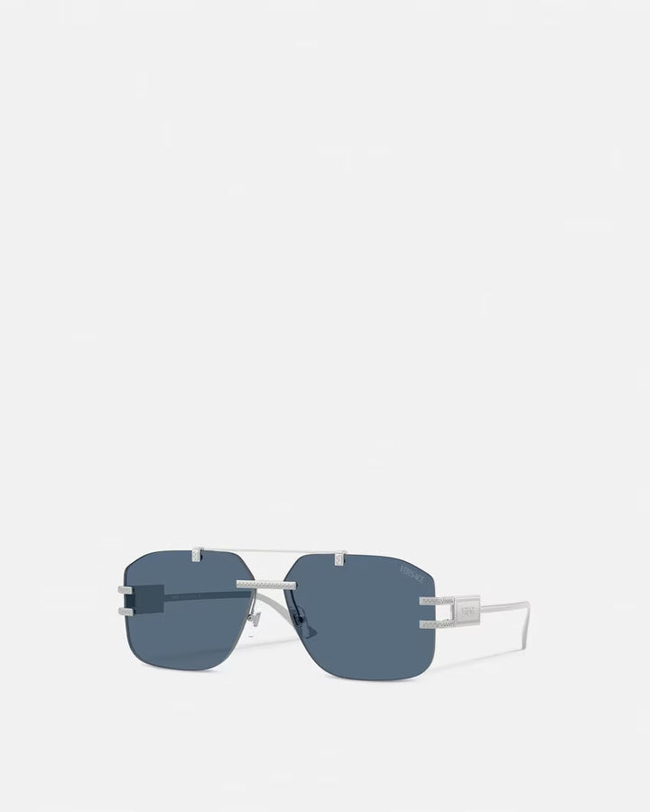 VERSACE Damier Plaque Sunglasses