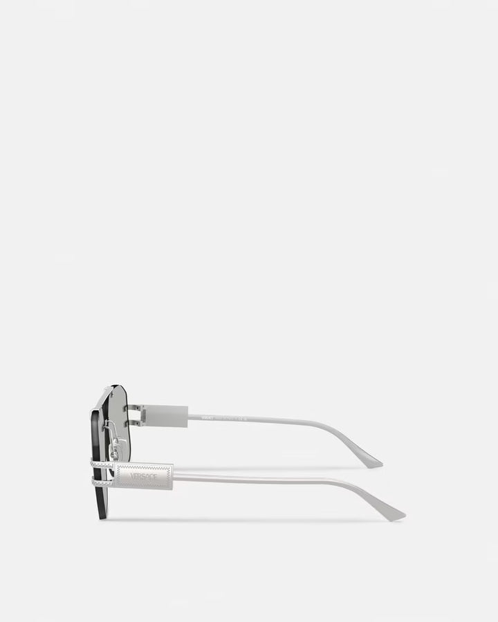 VERSACE Damier Plaque Sunglasses