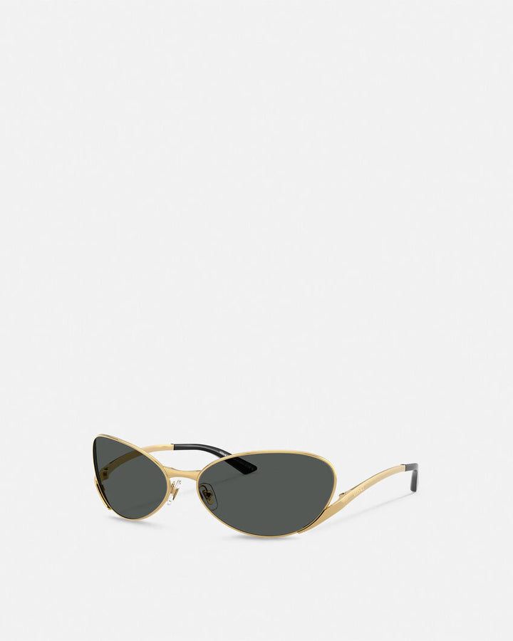 VERSACE SIGNATURE OVAL SUNGLASSES