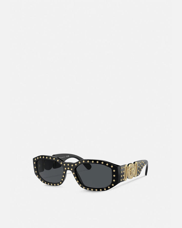 VERSACE STUDDED MEDUSA BIGGIE SUNGLASSES