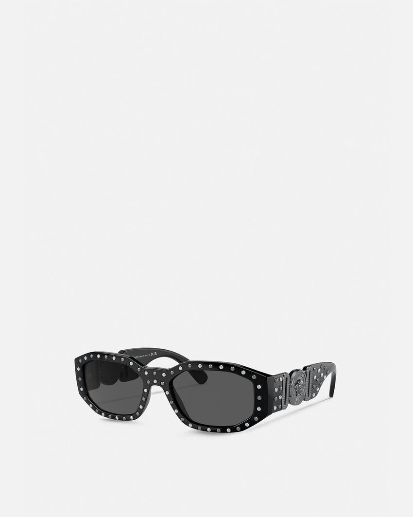 VERSACE STUDDED MEDUSA BIGGIE SUNGLASSES