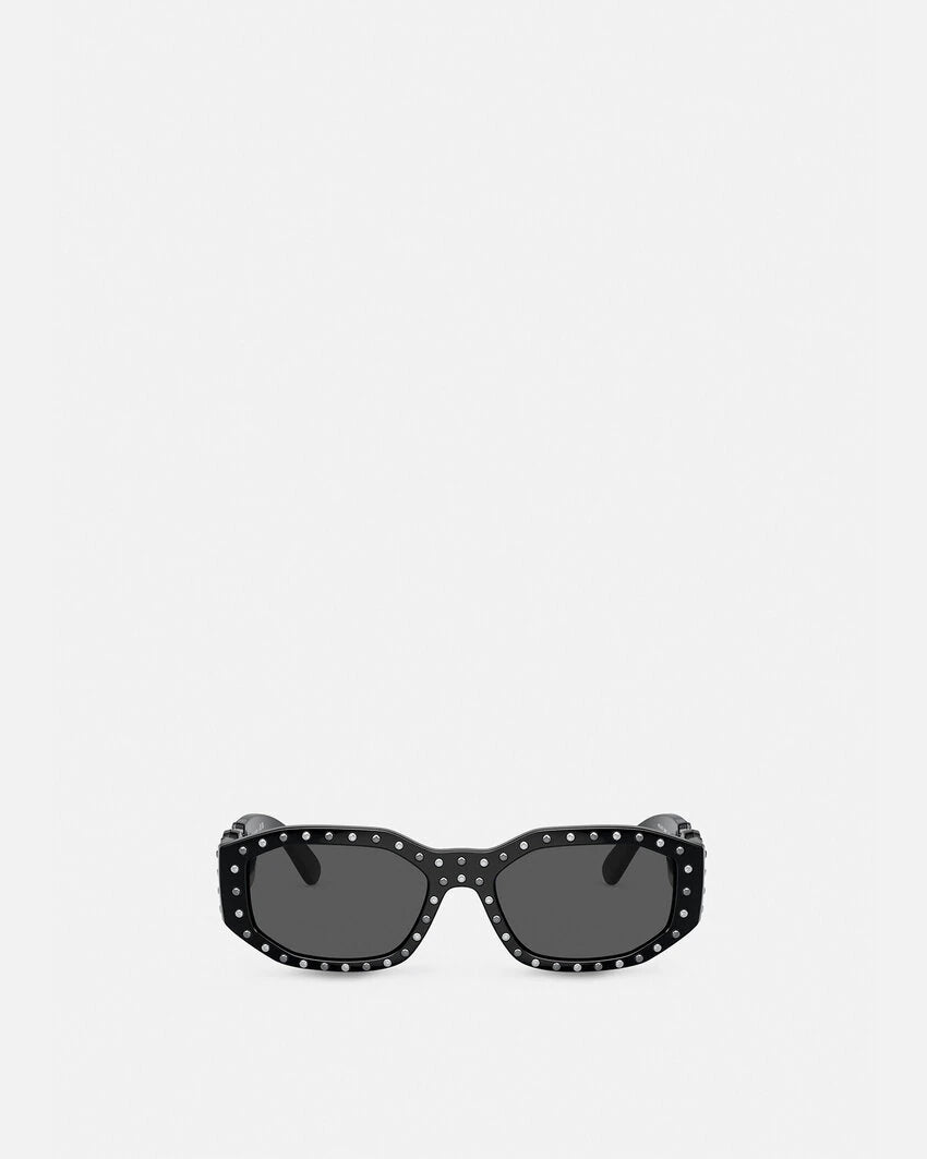 VERSACE STUDDED MEDUSA BIGGIE SUNGLASSES