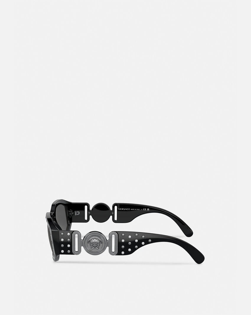 VERSACE STUDDED MEDUSA BIGGIE SUNGLASSES