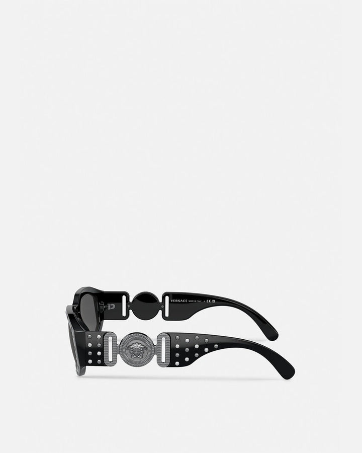 VERSACE STUDDED MEDUSA BIGGIE SUNGLASSES