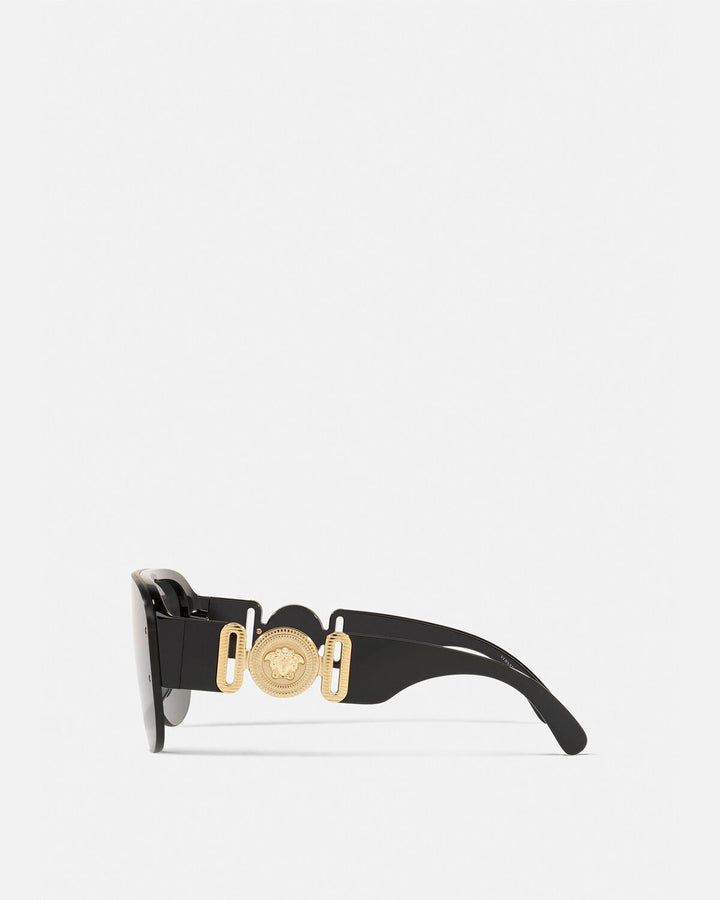 VERSACE MEDUSA BIGGIE SHIELD SUNGLASSES
