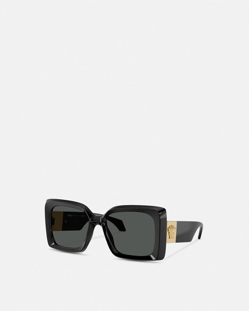 VERSACE MEDUSA PLAQUE MAXI SUNGLASSES