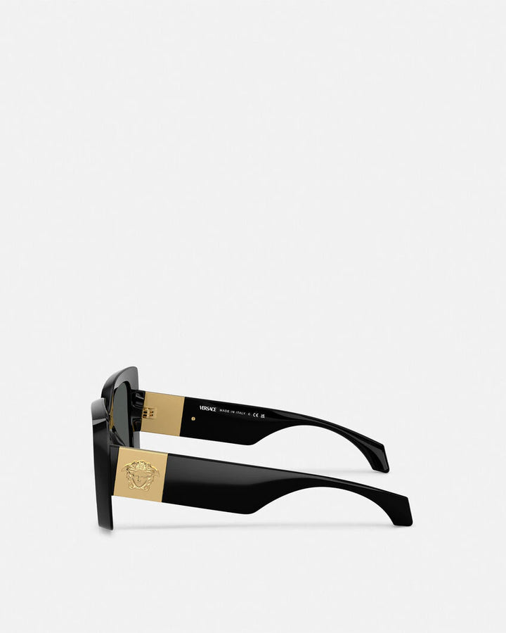 VERSACE MEDUSA PLAQUE MAXI SUNGLASSES