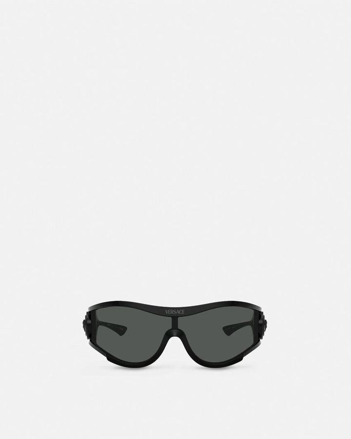 VERSACE MEDUSA MEDALLION SHIELD SUNGLASSES