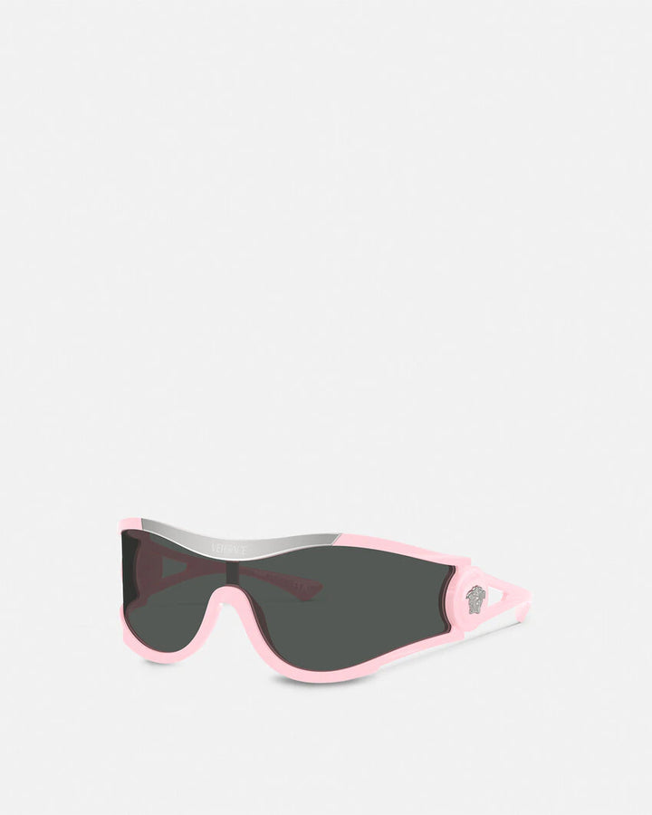VERSACE MEDUSA MEDALLION SHIELD SUNGLASSES