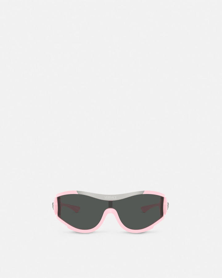 VERSACE MEDUSA MEDALLION SHIELD SUNGLASSES
