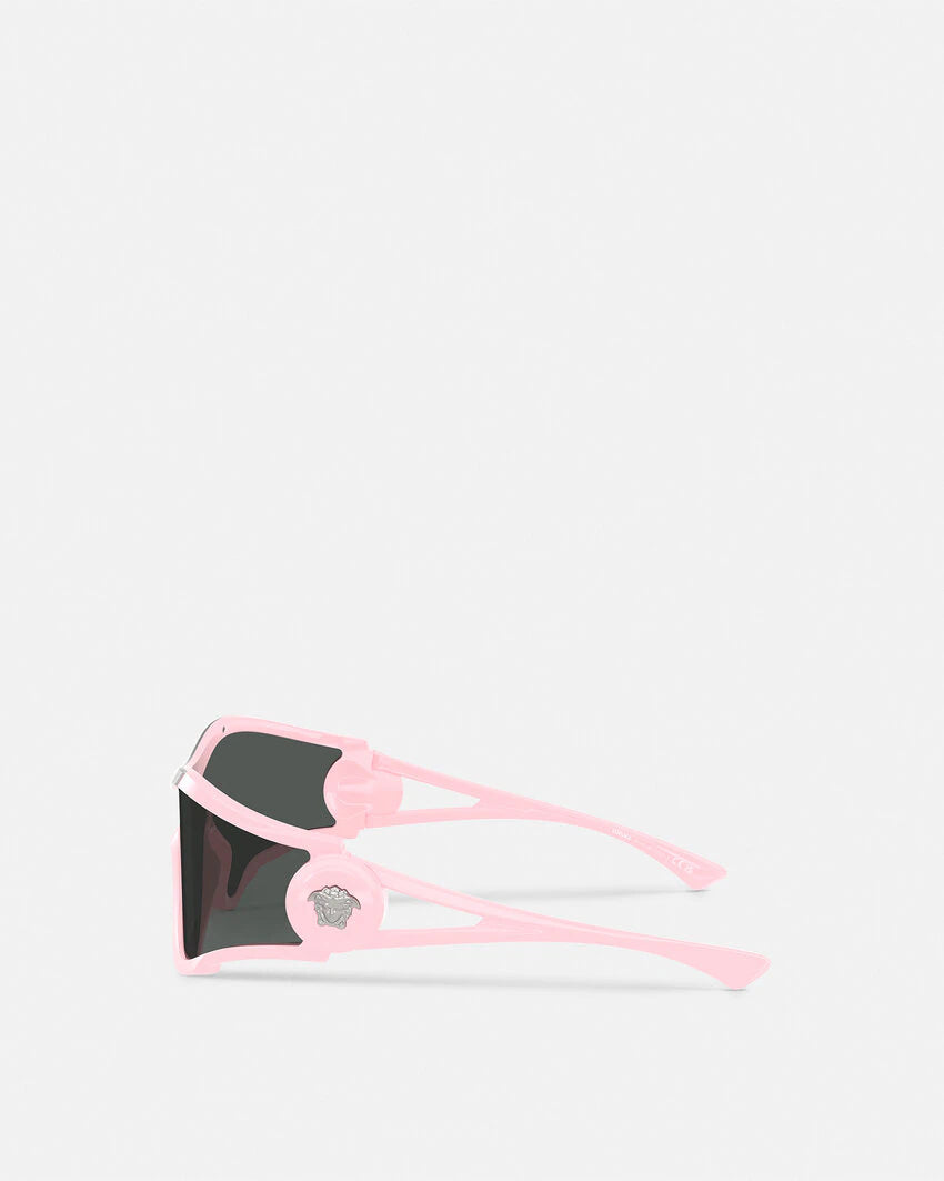 VERSACE MEDUSA MEDALLION SHIELD SUNGLASSES