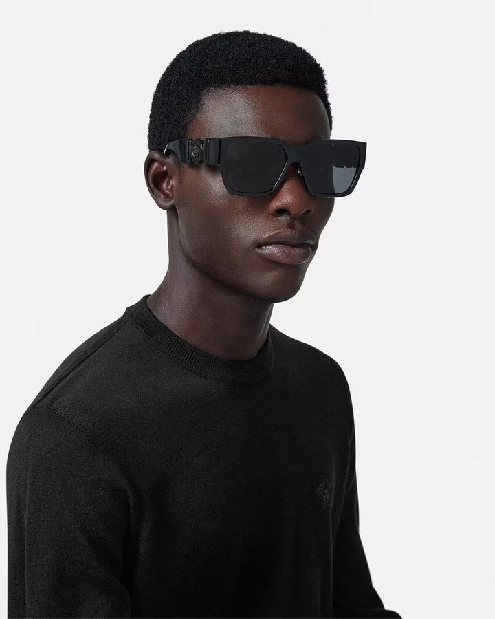VERSACE Medusa Biggie Low-Bridge Sunglasses