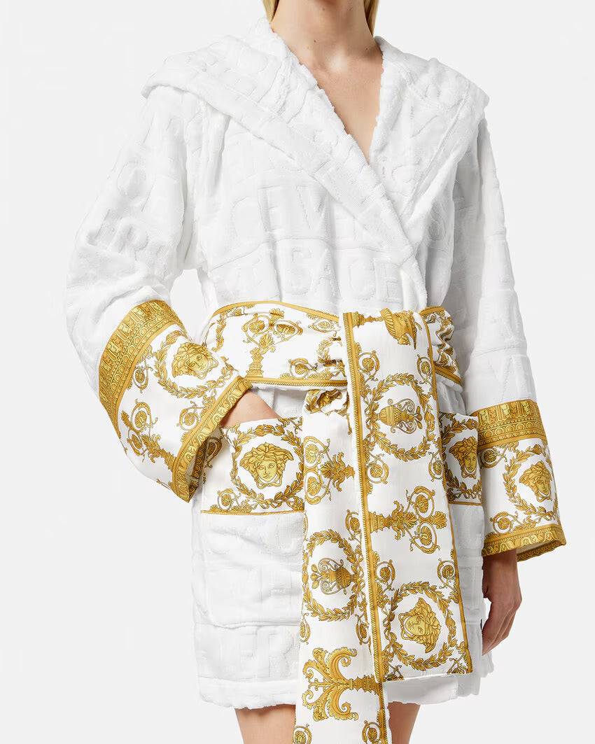 VERSACE I ♡ Baroque Short Bathrobe