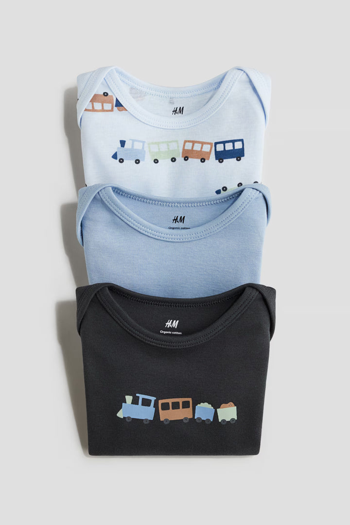 H&M  3-pack Printed Jersey Bodysuits