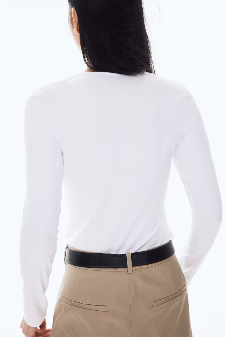 H&M LONG-SLEEVED JERSEY TOP