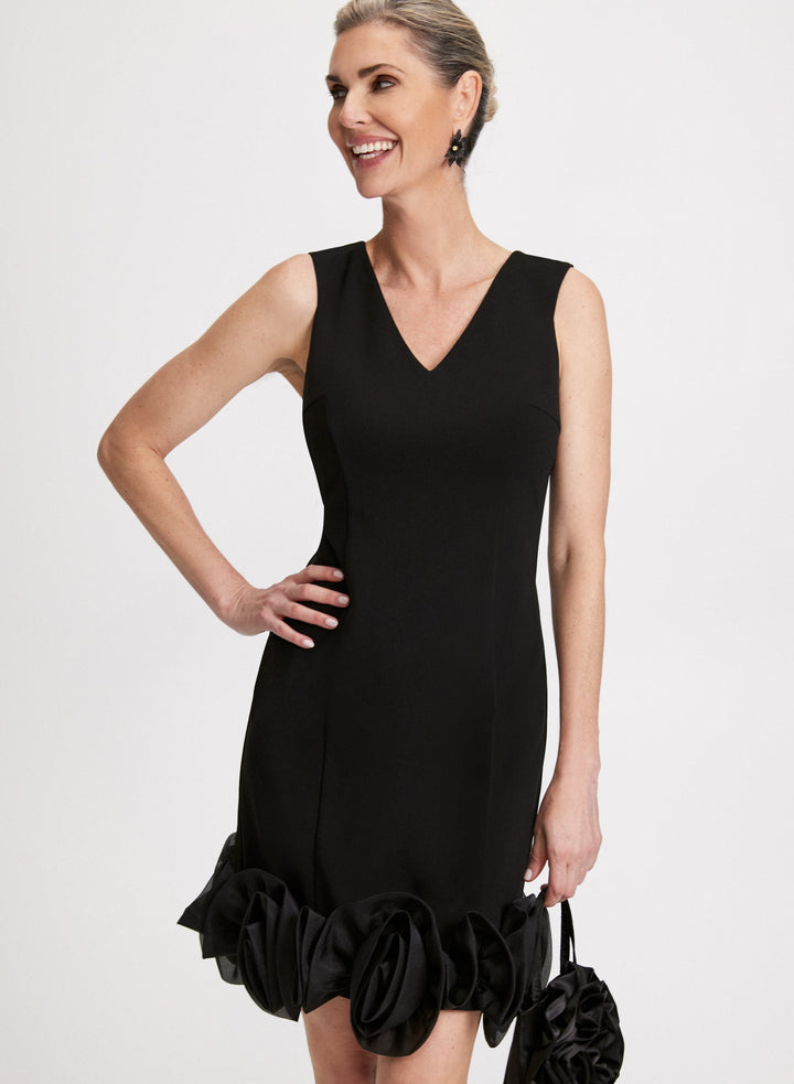 LAURA Rosette Detail Dress