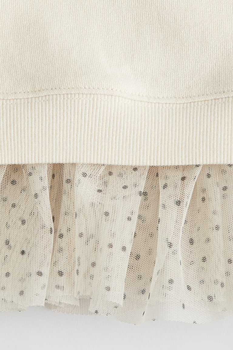 H&M Sweatshirt Dress with Tulle Skirt