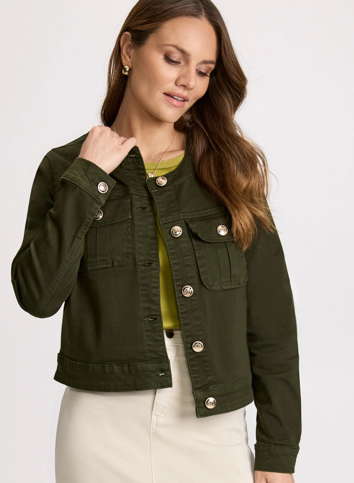LAURA Cargo Pocket Denim Jacket