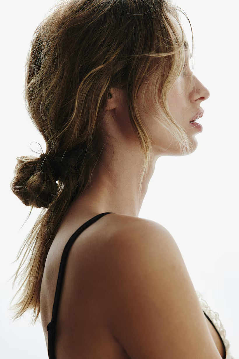 H&M Lace-trimmed ribbed pyjamas