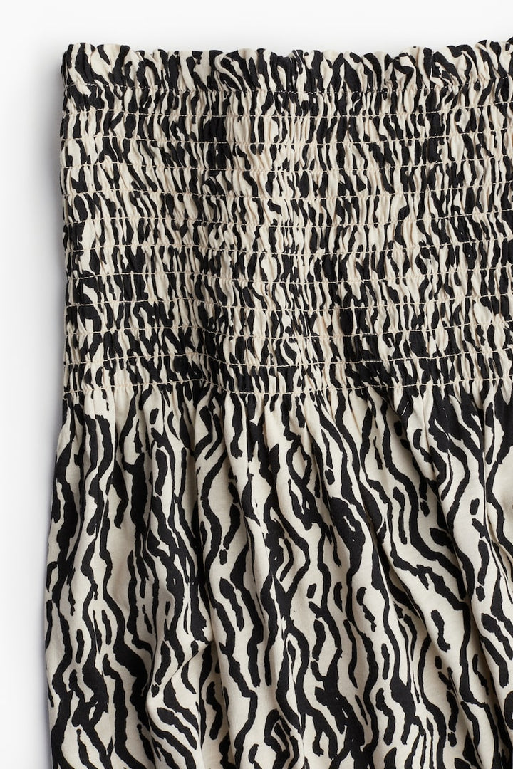 H&M Smocked-waist Maxi Skirt