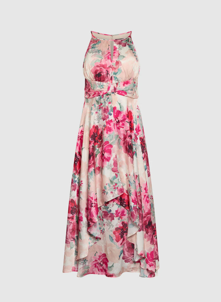 LAURA Floral Halter Neck Dress