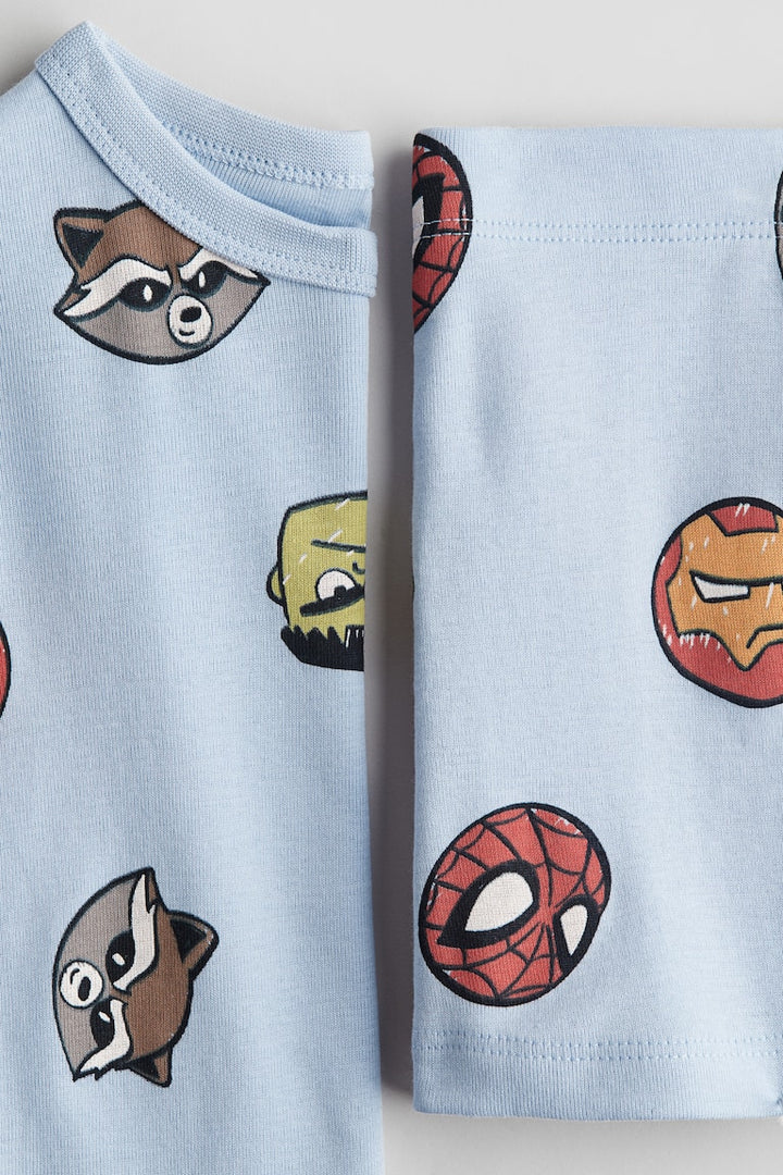 H&M Snug Fit Cotton Jersey Pajamas
