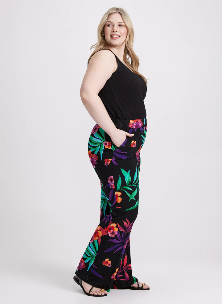 LAURA Joseph Ribkoff - Leaf Print Pants