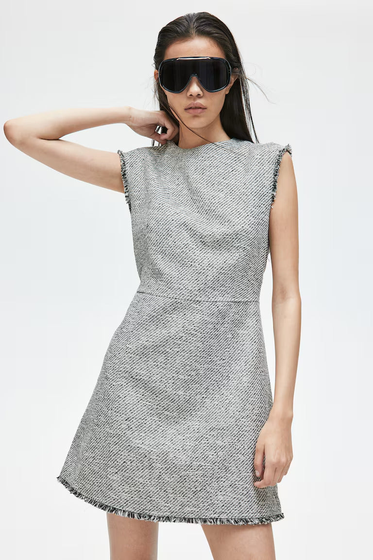 H&M Textured-Weave Dress