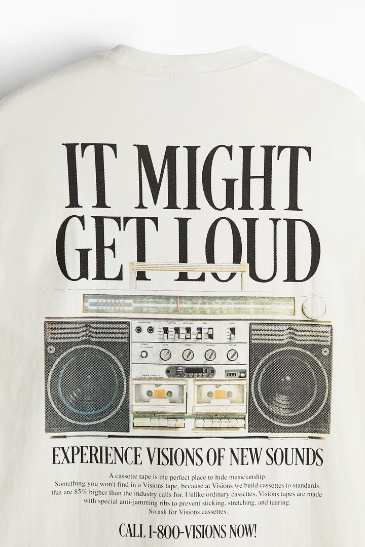 H&M Loose Fit Printed T-shirt