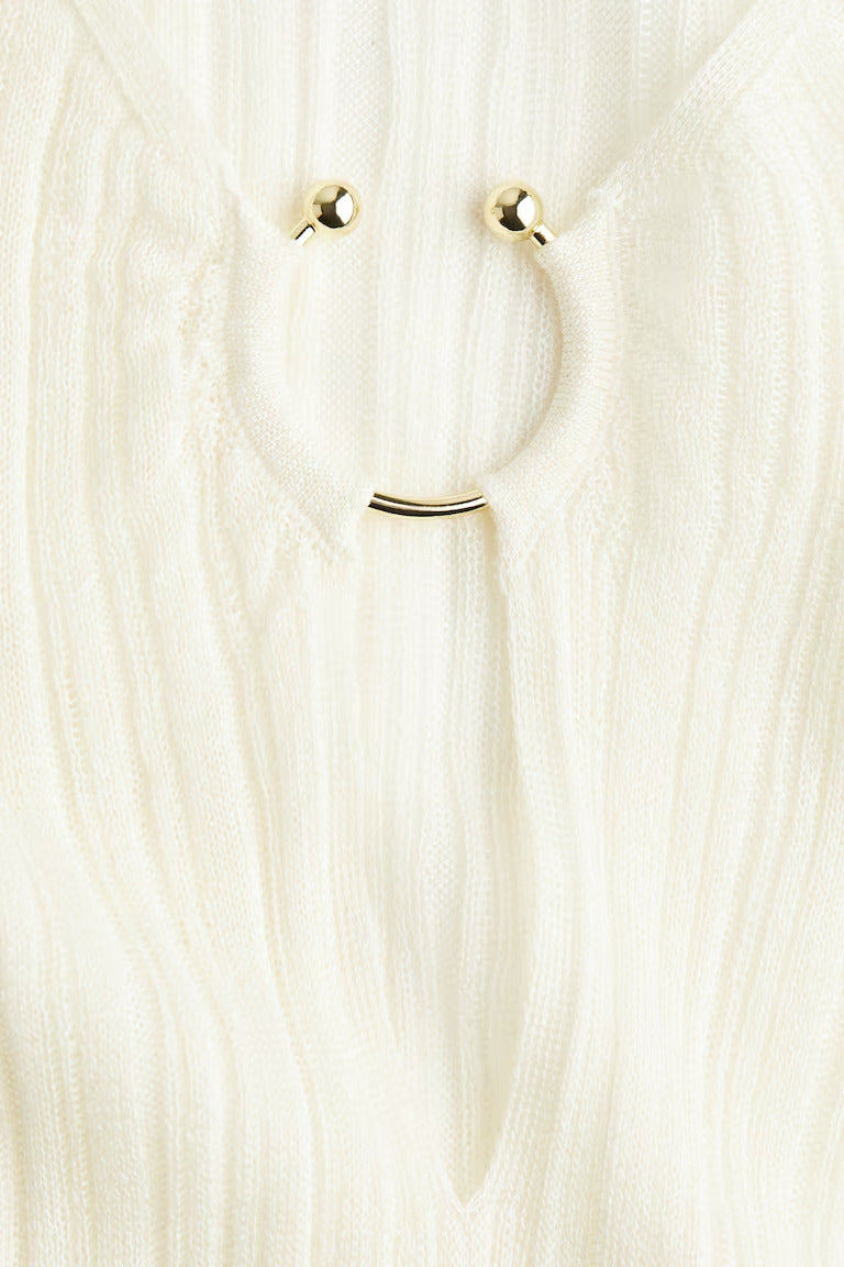 H&M Rib-Knit Beach Dress