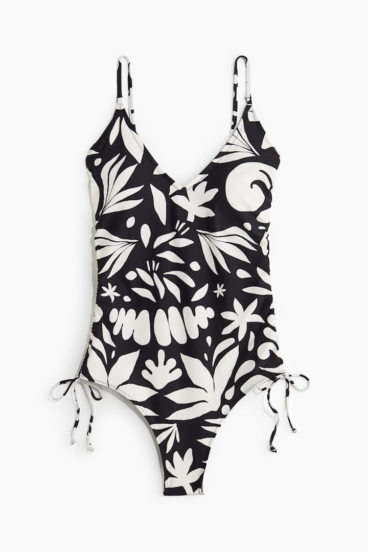 H&M Padded-Cup Drawstring-Detail Swimsuit