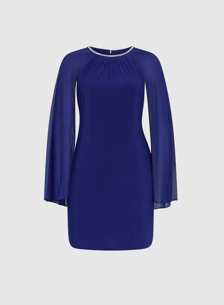 LAURA Jersey Dress & Chiffon Cape