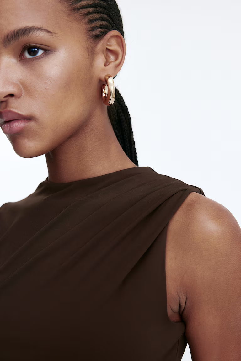 H&M DRAPED SLEEVELESS TOP
