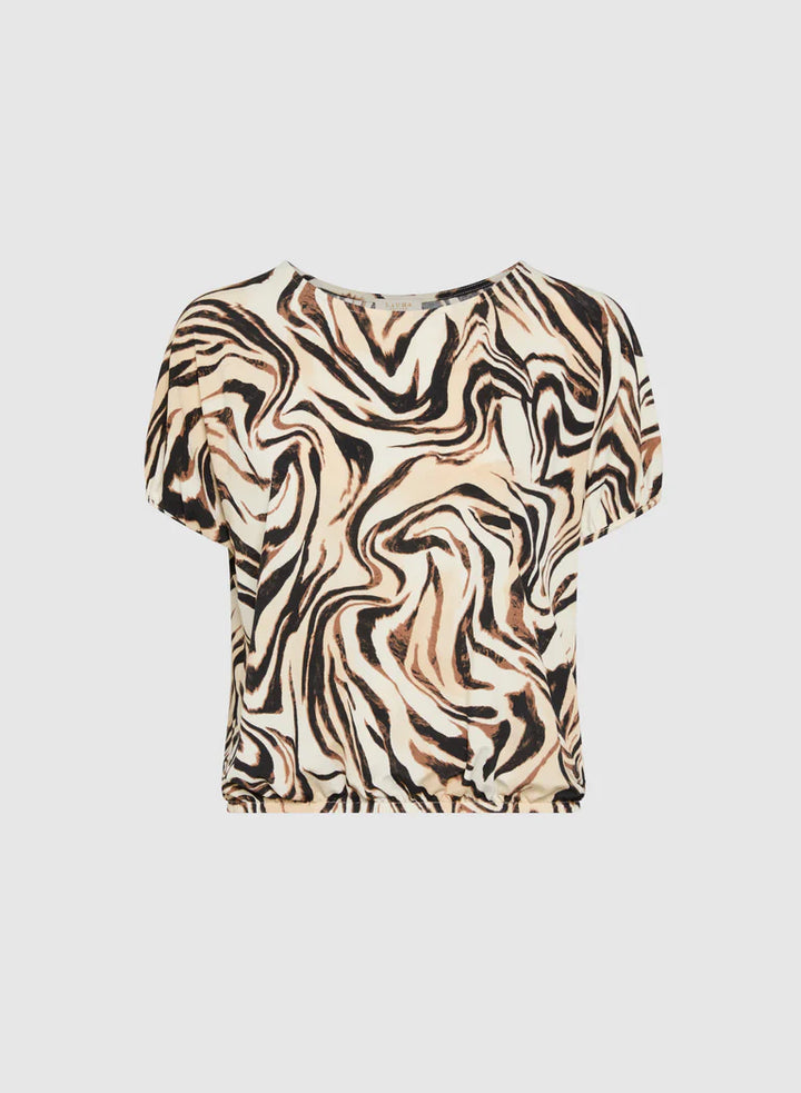 LAURA Zebra Print Top