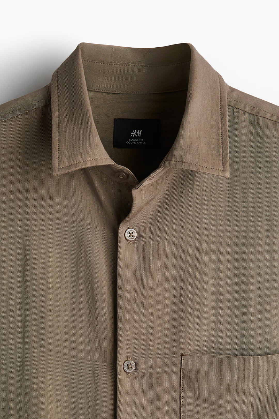 H&M Loose-Fit Satin Shirt